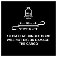 Masterlock Flat bungee 120cm - colour : dark bluedouble reverse hook - 3227EURDAT - thumbnail