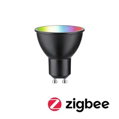 29148 Paulmann Home LED-lamp GU10 Energielabel: F (A - G) 4.8 W RGBW Zwart (mat)