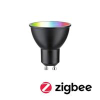 29148 Paulmann Home LED-lamp GU10 Energielabel: F (A - G) 4.8 W RGBW Zwart (mat) - thumbnail