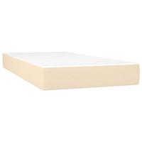 Boxspring met matras en LED stof crèmekleurig 100x200 cm - thumbnail