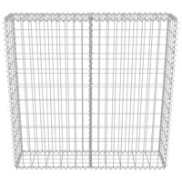 Schanskorf muur met deksels 100x20x100 cm gegalvaniseerd staal - thumbnail