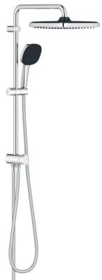 GROHE Vitalio Comfort 250 QuickFix Regendoucheset - hoofddouche - 25cm - vierkante handdouche - 2 straalsoorten - chroom 26698001 GROHE Vitalio Comfort 250 QuickFix Regendoucheset - hoofddouche - 25cm - vierkante handdouche - 2 straalsoorten - chroom 26698001