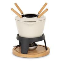 Geëmailleerde gietijzeren fonduepan - LA FONDERIE 1890 - MONT JOLY - 1,2 L - 4 personen - Beige - thumbnail