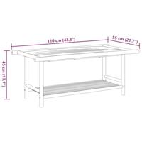 Salontafel 110x55x45 cm bamboe - thumbnail