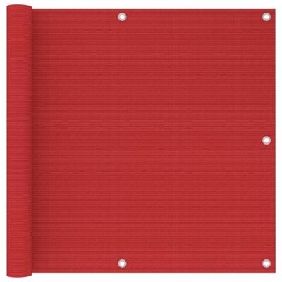 VidaXL Balkonscherm 90x300 cm hdpe rood