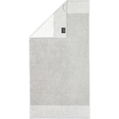 Cawö Cawo Two-Tone Handdoek Platina 50x100