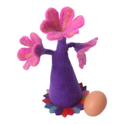 Eierwarmer 3 Bloemen Roze/Rood Eierwarmer 3 Bloemen Roze/Rood