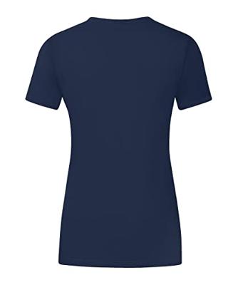 JAKO 6160D T-Shirt Promo Dames - Marine Gemeleerd/Indigo - 44