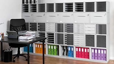 Modulaire archiefkast Archivo 2000 8409C Aluminium Grijs 9 lades