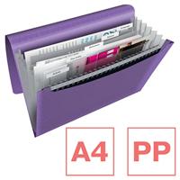 Esselte Colour&apos;Breeze voorordner, 6 vakken, lavendel - thumbnail