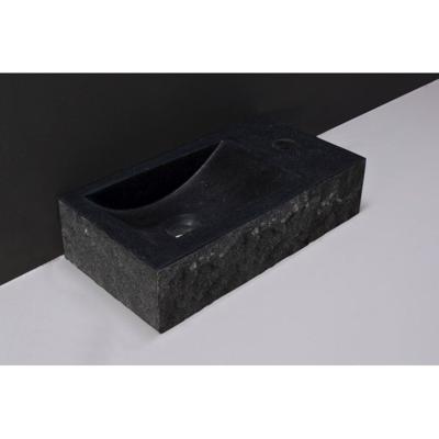 Fontein Forzalaqua Venetia Graniet Gezoet En Gekapt Met Kraangat Rechts 40x22x10 cm Forzalaqua
