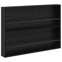 Tijdschrift Rek 2 pcs Zwart Eiken 100 x 12 x 70 cm Bewerkt hout - thumbnail