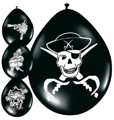 Ballonnnen piraat (8 st)