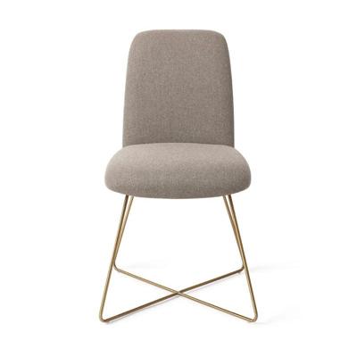 Jesper Home Eetkamerstoel 'Taiwa' Cross Gold, kleur Foggy Fusion