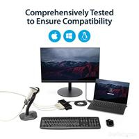 USB-HUB Startech ICUSB2324I Zwart - thumbnail