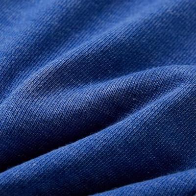 Kindershorts met trekkoord 128 gemleerd blauw