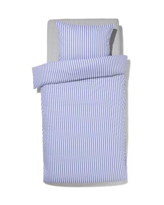 HEMA Dekbedovertrek 140x200/220cm zacht katoen strepen lavendel (lavendel)