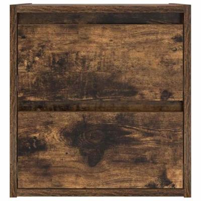 Nachtkastjes 2 st wandgemonteerd 38x34x40 cm gerookt eikenkleur Nachtkastjes 2 st wandgemonteerd 38x34x40 cm gerookt eikenkleur