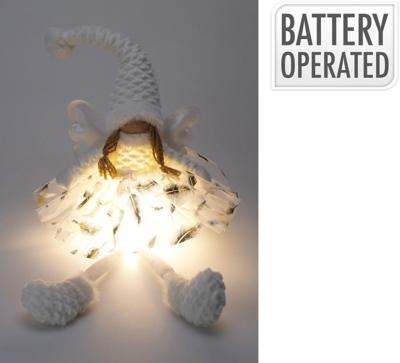 Engelmeisje met led 60 cm wit Nampook - Nampook