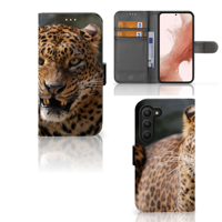 Samsung Galaxy S23 | Telefoonhoesje | Met pasjeshouder | Luipaard - thumbnail