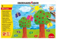 Vingerverf Eberhard Faber 6x100ml geel/rood/blauw/groen/wit/zwart - thumbnail