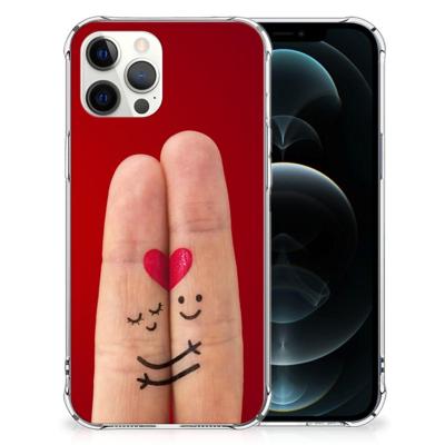 iPhone 12 Pro Max Anti Shock Bumper Case Liefde - Origineel Romantisch Cadeau