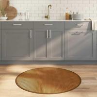 VidaXL Vloerkleed rond 100 cm bamboe bruin - thumbnail