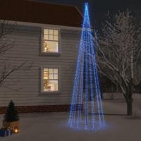 VidaXL Kerstboom met grondpin 1134 led&apos;s blauw 800 cm - thumbnail