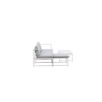 Nohr Loungeset 'Terah' Met loungebank en tafel, kleur Wit