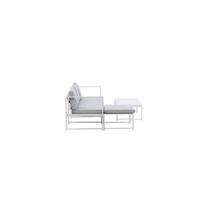 Nohr Loungeset 'Terah' Met loungebank en tafel, kleur Wit - thumbnail