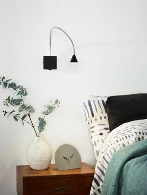 Lucide BUDDY - Bedlamp / Wandlamp - LED - 1x4W 4000K - Zwart