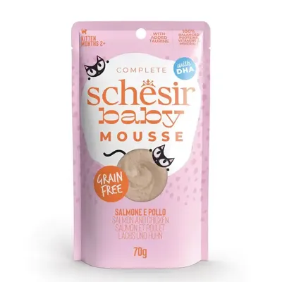 Schesir baby mousse zalm en kip 70g