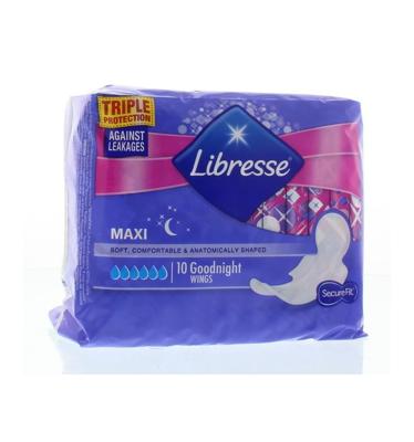 Libresse Comfort & Security Maxi Goodnight Maandverband Libresse Comfort & Security Maxi Goodnight Maandverband