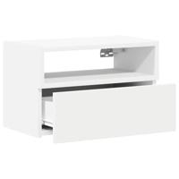 Nachtkastjes 2 st wandgemonteerd 45x26x28,5 cm wit - thumbnail