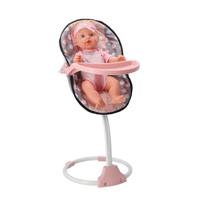 3in1 Poppenstoel 42x40x40 cm Grijs/Roze - thumbnail