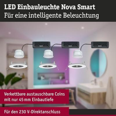 Paulmann 92449 LED-plafondlamp, LED-inbouwlamp 6 W Wit (mat) Paulmann 92449 LED-plafondlamp, LED-inbouwlamp 6 W Wit (mat)