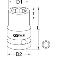 KS Tools 5150918 515.0918 Kracht-dopsleutelinzet - thumbnail