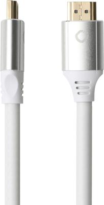 Oehlbach D1C92495 HDMI-kabel HDMI Aansluitkabel HDMI-A-stekker, HDMI-A-stekker 3.00 m Zwart 8K UHD, Vergulde steekcontacten