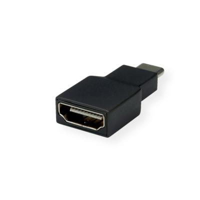 ROLINE Adapter USB type C - HDMI, Male/Female, grijs