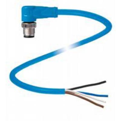Pepperl+Fuchs 201715 Sensor/actuator connector, geassembleerd M12 Aantal polen (sensoren): 4 Stekker, haaks 0.50 m 1 stuk(s)
