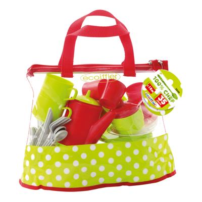 Ecoiffier 100% chef servies set in tas