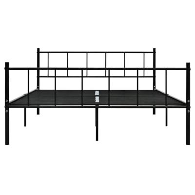 Bedframe metaal zwart 180x200 cm Bedframe metaal zwart 180x200 cm