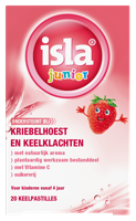 Isla Junior keelpastilles aardbei 20 Pastilles - thumbnail