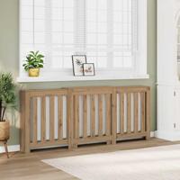 VidaXL Radiatorombouw 205x21,5x83,5 cm bewerkt hout artisanaal eiken - thumbnail