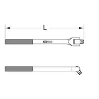 KS Tools 963.3450 9633450 Ratelgreep Aandrijving 3/4 (20 mm) 380 mm 1 stuk(s) - thumbnail