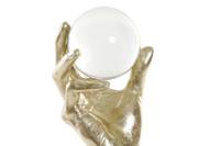 Decoratieve figuren DKD Home Decor Zwart Gouden Hand 13,5 x 13,5 x 36 cm - thumbnail