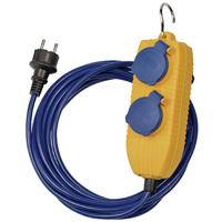 Brennenstuhl Verlengsnoer IP54 met Powerblock 5m blauw - 1161750020 - thumbnail
