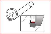 KS Tools 150.3180 Set speciaal gereedschap voor de elastische riem en de multi-V-riem, 11-delig - thumbnail