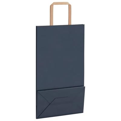 VidaXL Papieren zakken 50 st met hengsels 21x11x36 cm blauw