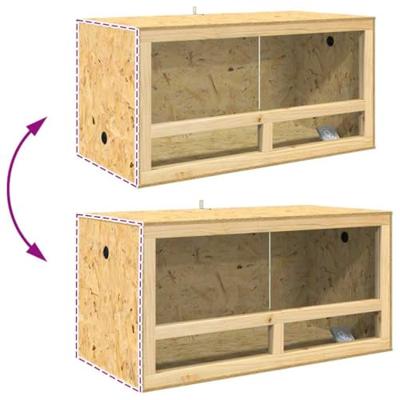 VidaXL Terrarium bruin 100 x 50 x 100 cm osb VidaXL Terrarium bruin 100 x 50 x 100 cm osb